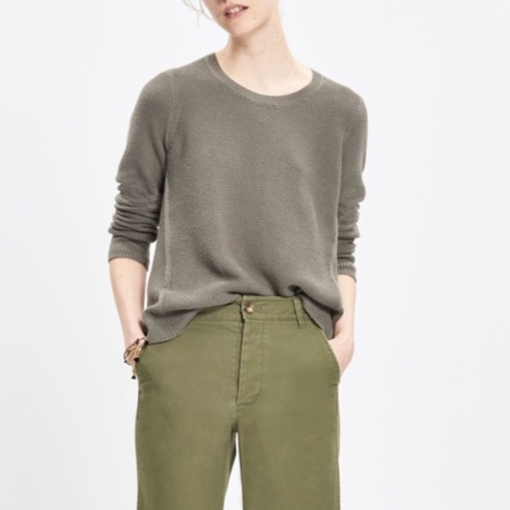 • Madewell • Riverside Texture Sweater Gray XXS